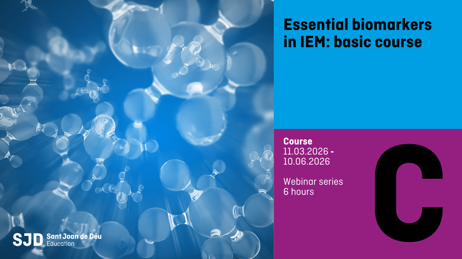 Biomarcadores esenciales en los errores innatos del metabolismo (EIM): curso básico